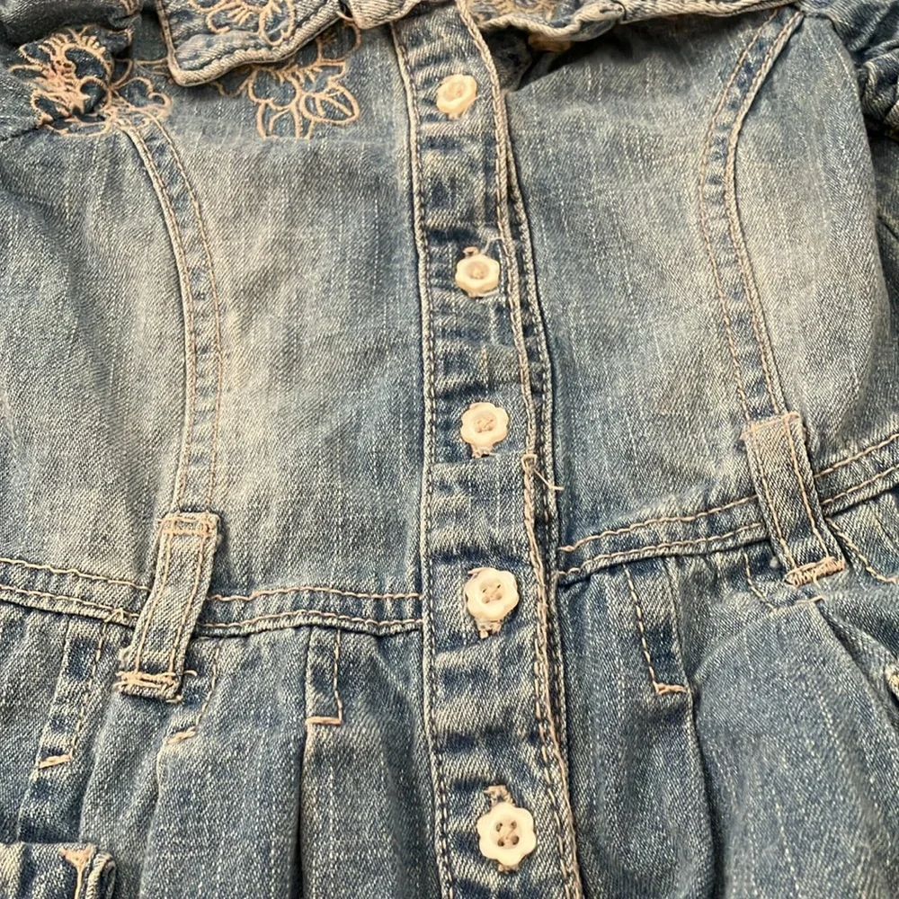 FINAL MARKDOWN Faded glory girls denim dress 12 months